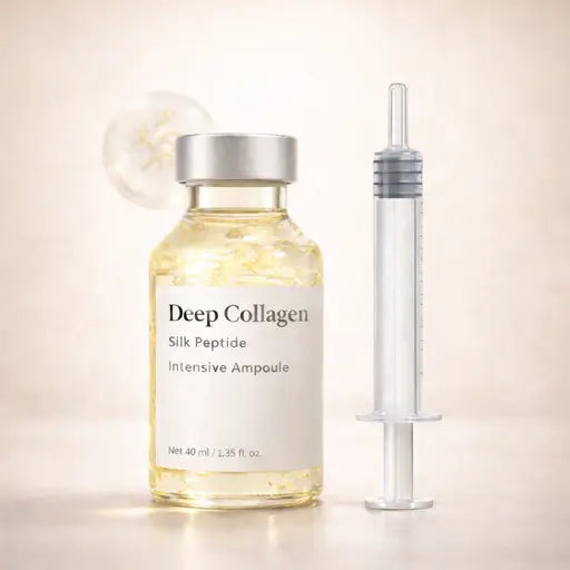Silk Peptide Ampoule bottle and applicator