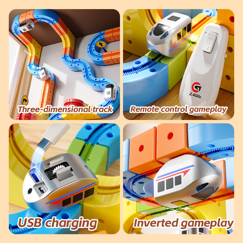 Naivah Magnetic Rail Track Set — Build on Floors, Walls & Ceilings
