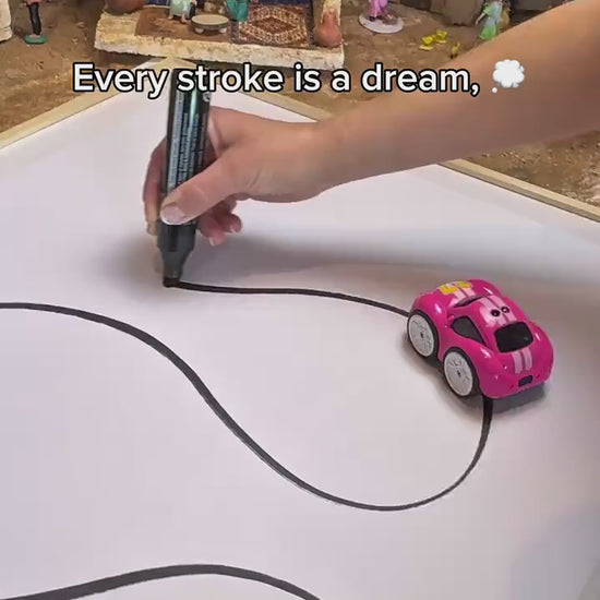 Naivah Smart Sensor RC Car following a hand-drawn line in Patrol Pattern mode